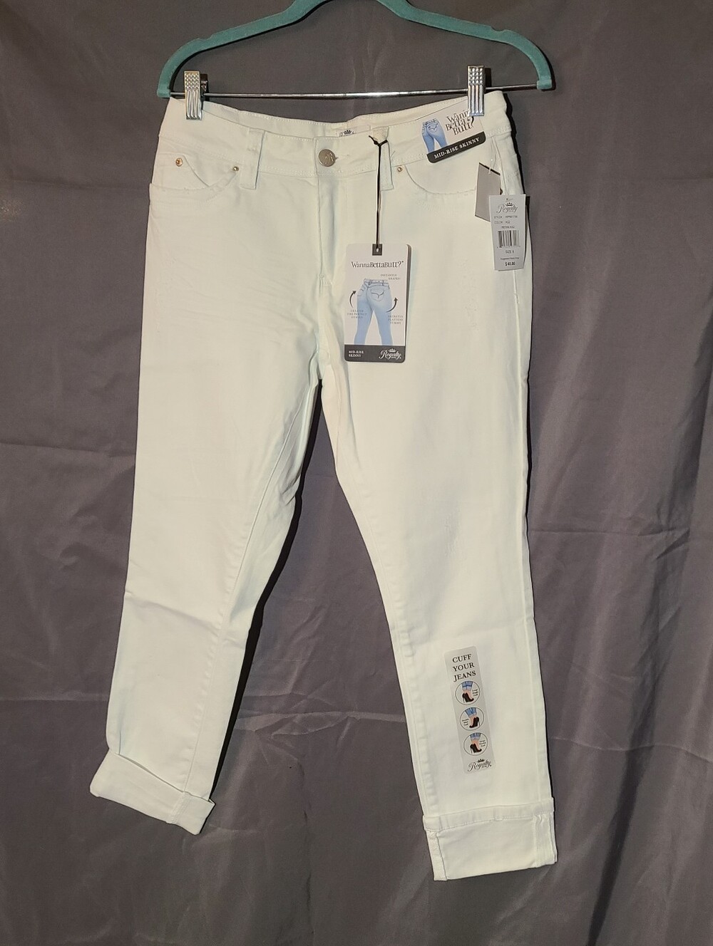 Royalty For Me White Slim Straight Men’s Jeans
